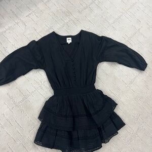 Aerie Black Layered Kids Dress